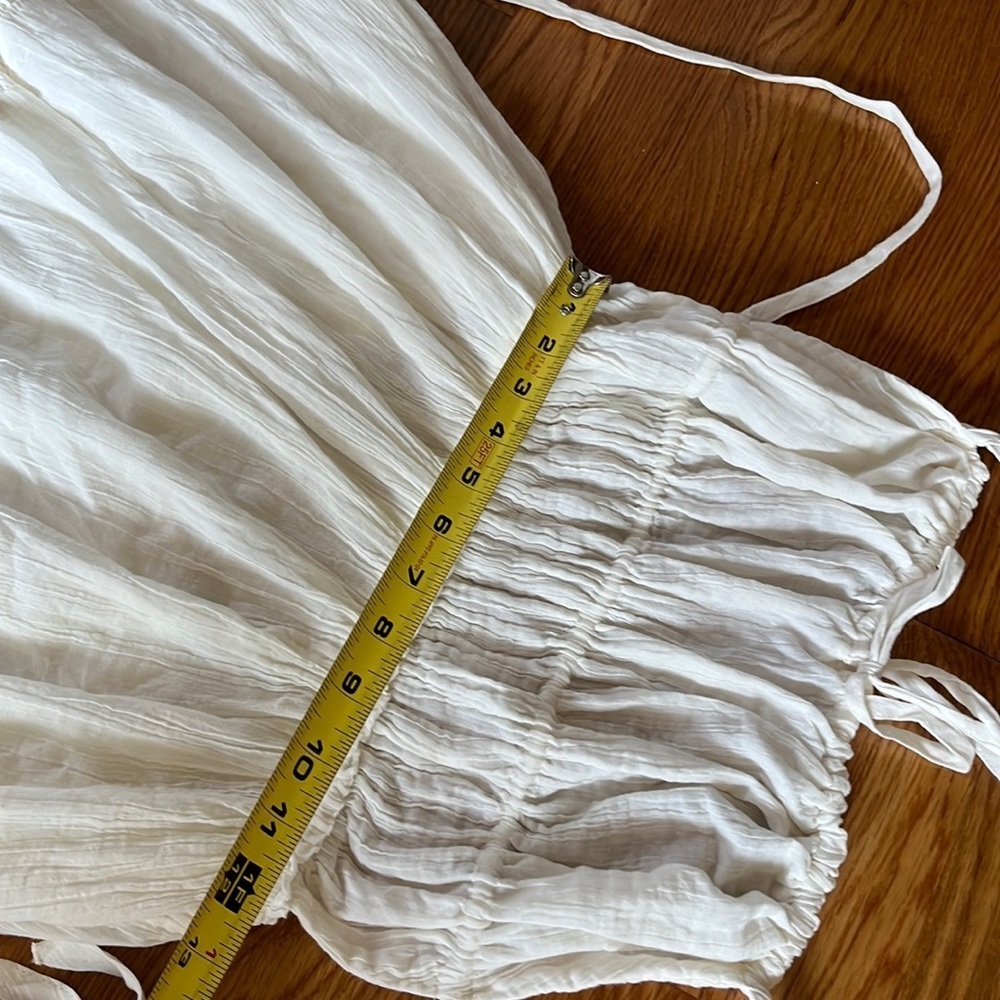 Free People Taking Sides Maxi Dress Size Medium NWT Ivory - Picture 5 of 16